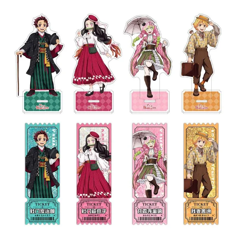 

Demon Slayer Acrylic Stand Quicksand Ticket Stub Ornament Two-dimensional Badges Desktop Home Decoration Holiday Gift Toys