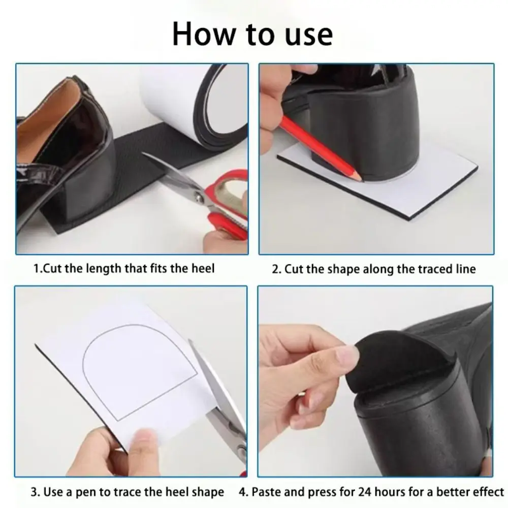 Portable Elastic Sole Anti Slip Sticker Repair Wearable Shoe Sole Protectors Self Adhesive Shoe Mute Cushion