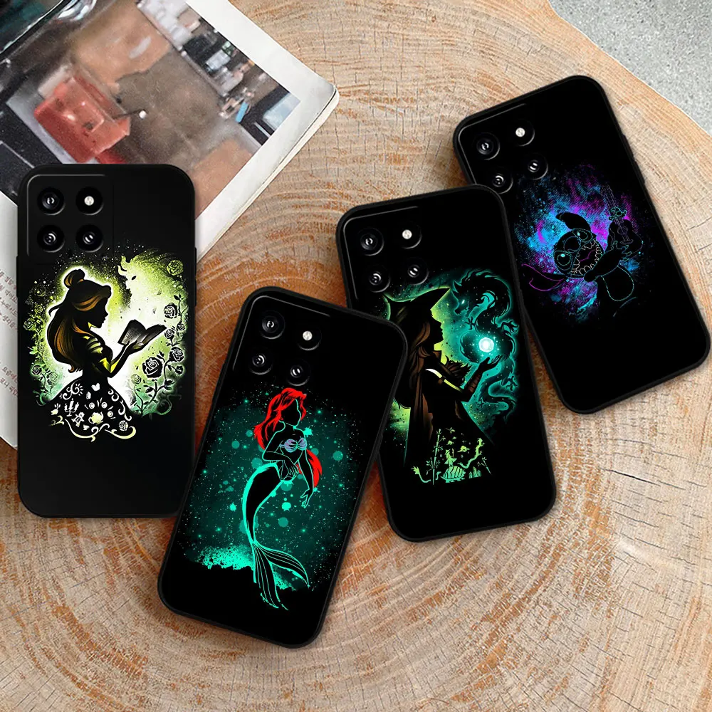 Cartoon Disney princess Stitch Phone Case For Xiaomi Mi 14 13 13T 12 12T 11 5GNE 11T 11X 10 10T 9 8 Pro Lite 5G Shockproof Cover