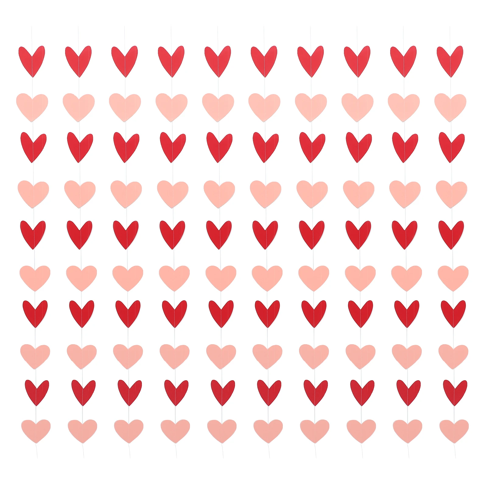 

10Pcs Decorative Hanging Banners for Valentine Party Wedding Celebration Indoor Outdoor Photo Props Romantic Atmosphere