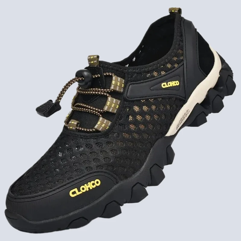 

Summer Fashion Breathable Mesh Mens Non-Slip Hiking Shoes Sneaker for Men Climbing Trekking Casual Tennis Sneakers