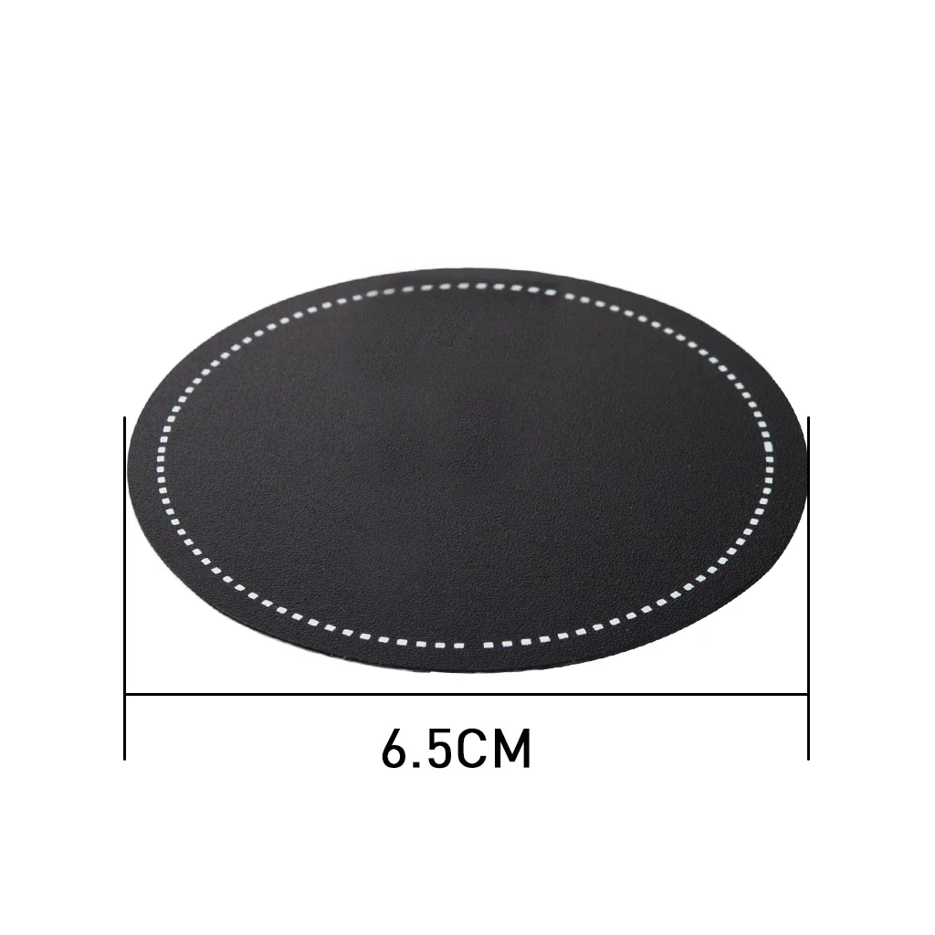 Bass Drum Head Pad Impact Patch Drumhead Protector Percussion Instrument Parts Black Color 2pcs/Set