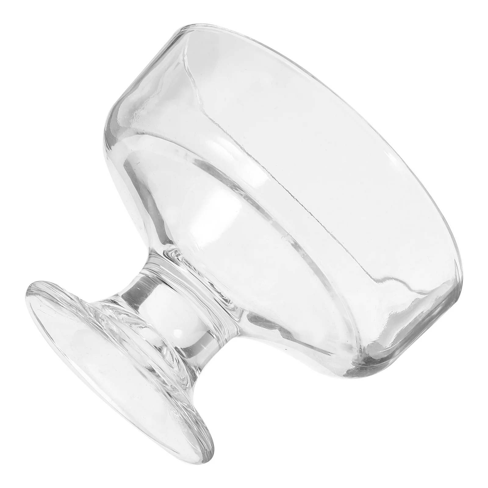 

Glass Ice Cream Bowl Footed Dessert Container Reusable Transparent Vintage Goblet for Dessert Snacks Ice Cream Bowls