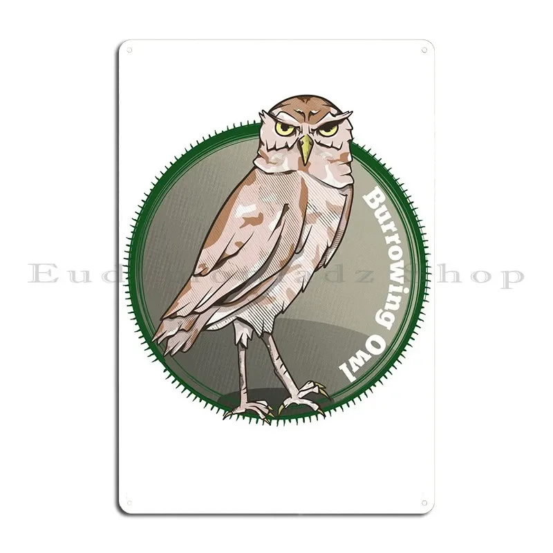 لدغ البومة لوحة معدنية المشارك المرآب حفلة خمر تصاميم غرفة المعيشة تين تسجيل ملصق