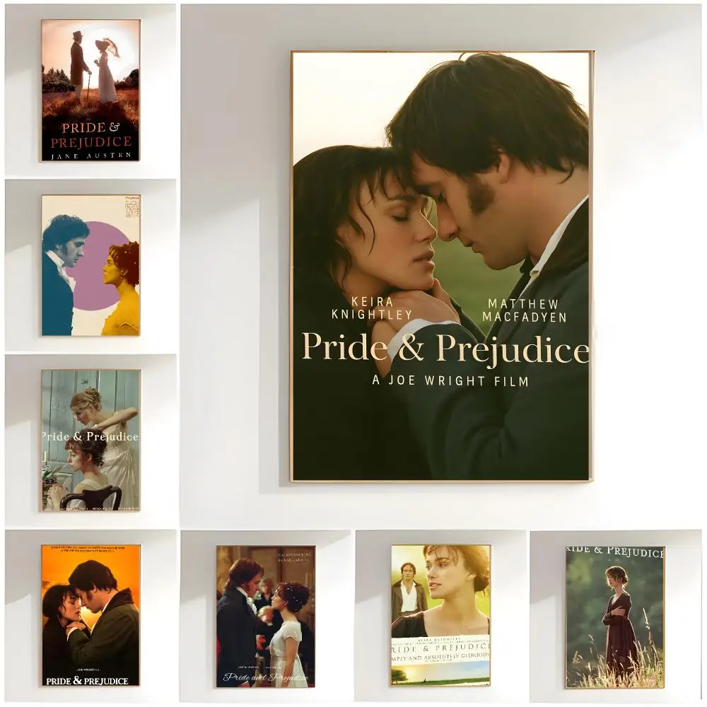 classic romance Pride and Prejudice Poster Classic Wall Art  Home Decor  Peel and Stick Unframed