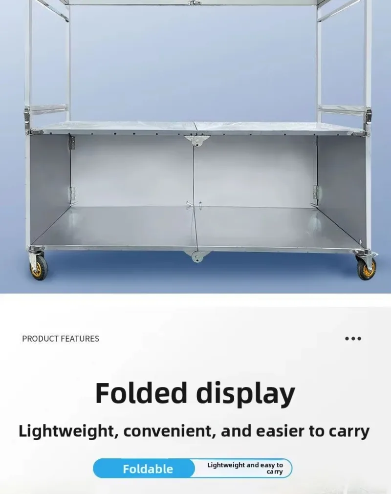 Multifunctional folding mobile food stall car Night market boneless chicken feet car Made in China