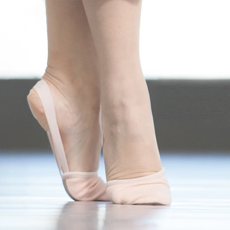 Girls Rhythmic Gymnastics Shoes Women Adult Children Half Sole Jazz Ballet Dance Shoes Half Toe Shoes Woman Belly Dancing Shoes