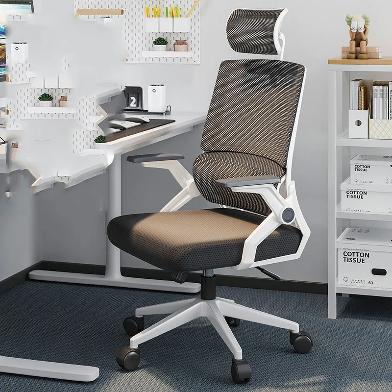 Kursi kantor akrilik ergonomis, kursi kantor lucu lengan bermain game, aksen putar Silla De Oficina furnitur kantor