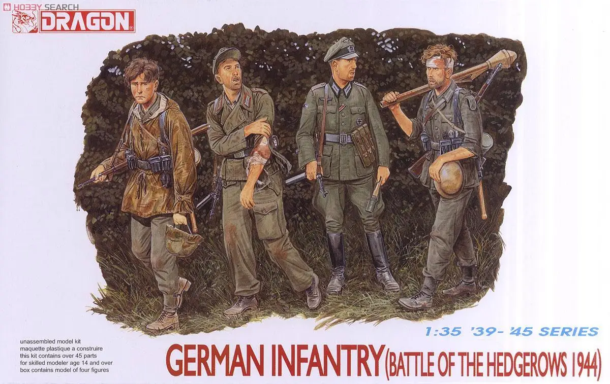 Dragon 6025 1/35 Scale German Infantry Battle of the Hedgerows 1944 Model Kit