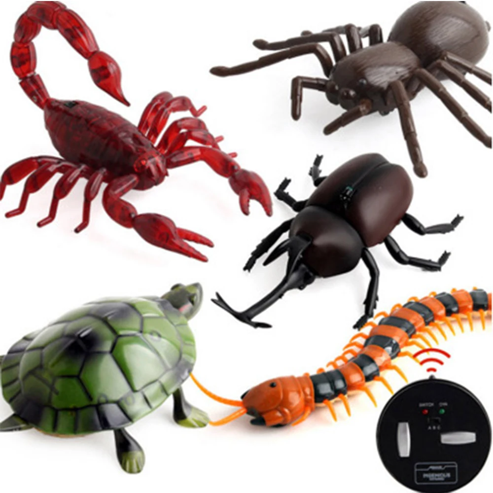 Infrared Remote Control Cockroach Simulation Animal Creepy Spider Bug Prank Fun RC Kids Toy Gift High Quality Drop Shipping