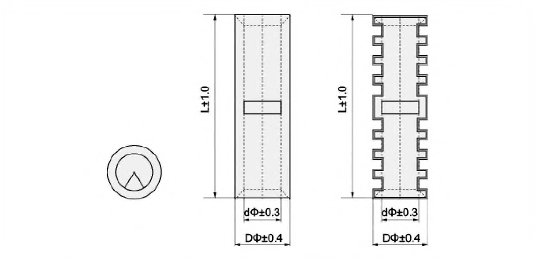 BN Series (material-brass) no insulated  butt splices terminal