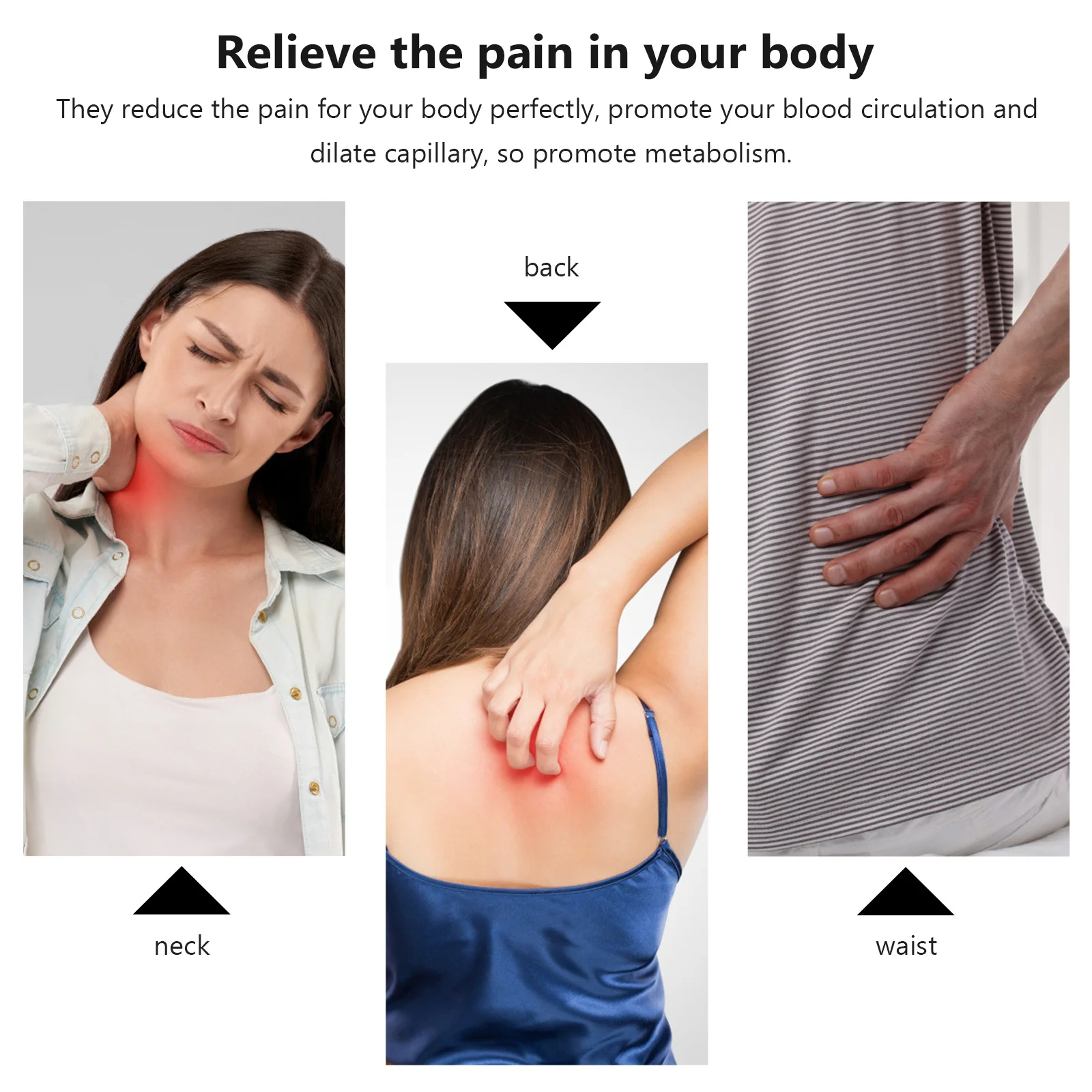 

64Pcs Moxibustion Patch Premium Safe Lightweight Pain Relief for Neck Shoulder Back Knee Joint Whole Body Use Medical Health