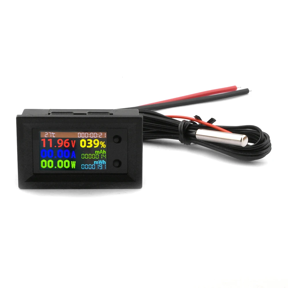 DC 0-200V 10A 100A 300A Multifunctional Battery Capacity Tester Voltage Current Power Energy Meter LCD Digital Voltmeter Ammeter