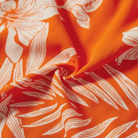 PatPat Familjematchande orange strandskjorta och blommig klänning med band 10 best sales familjeklänning för mor far och son - №3