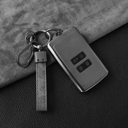 TPU Car Key Case Cover Shell for Renault Megane 2 4 Clio 5 Captur Koleos Arkana Austral Talisman Zoe Card Key Bag Accessories
