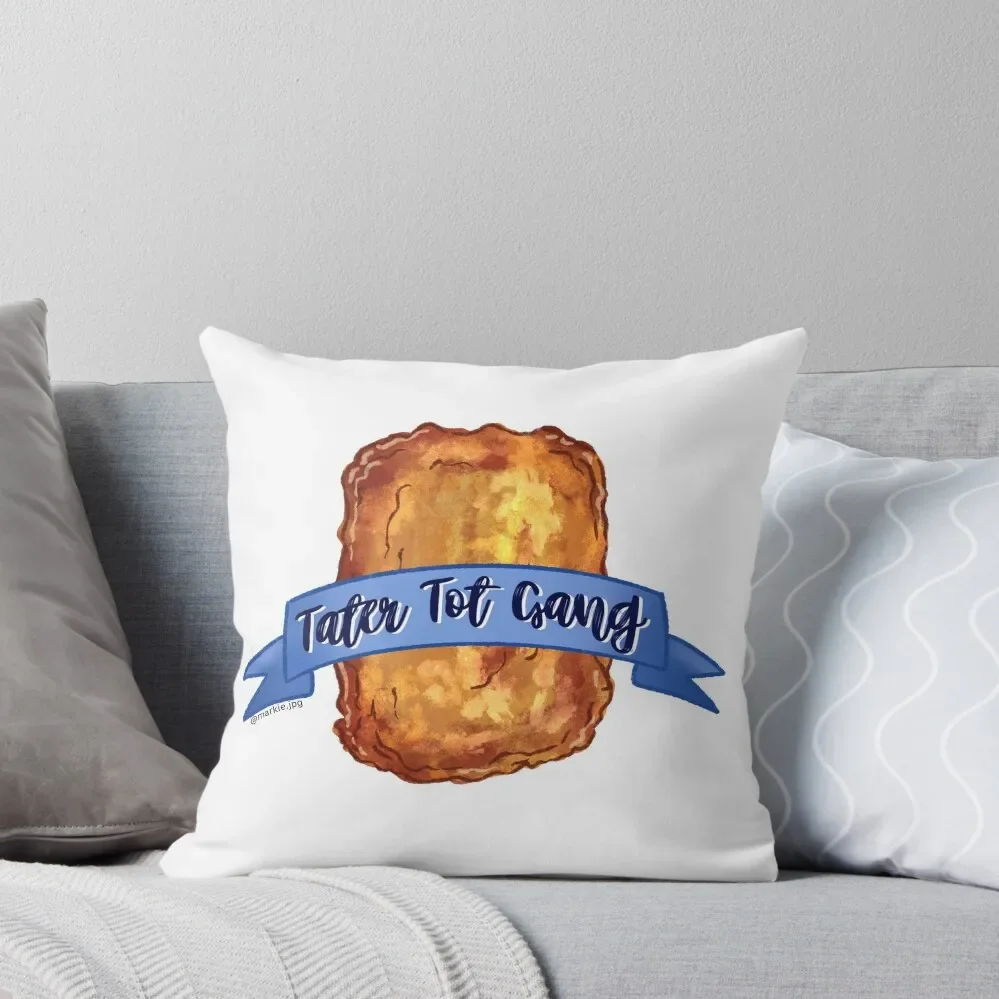 Tater Tot Gang Throw Pillow Pillows Aesthetic autumn pillowcase Pillowcases Bed Cushions