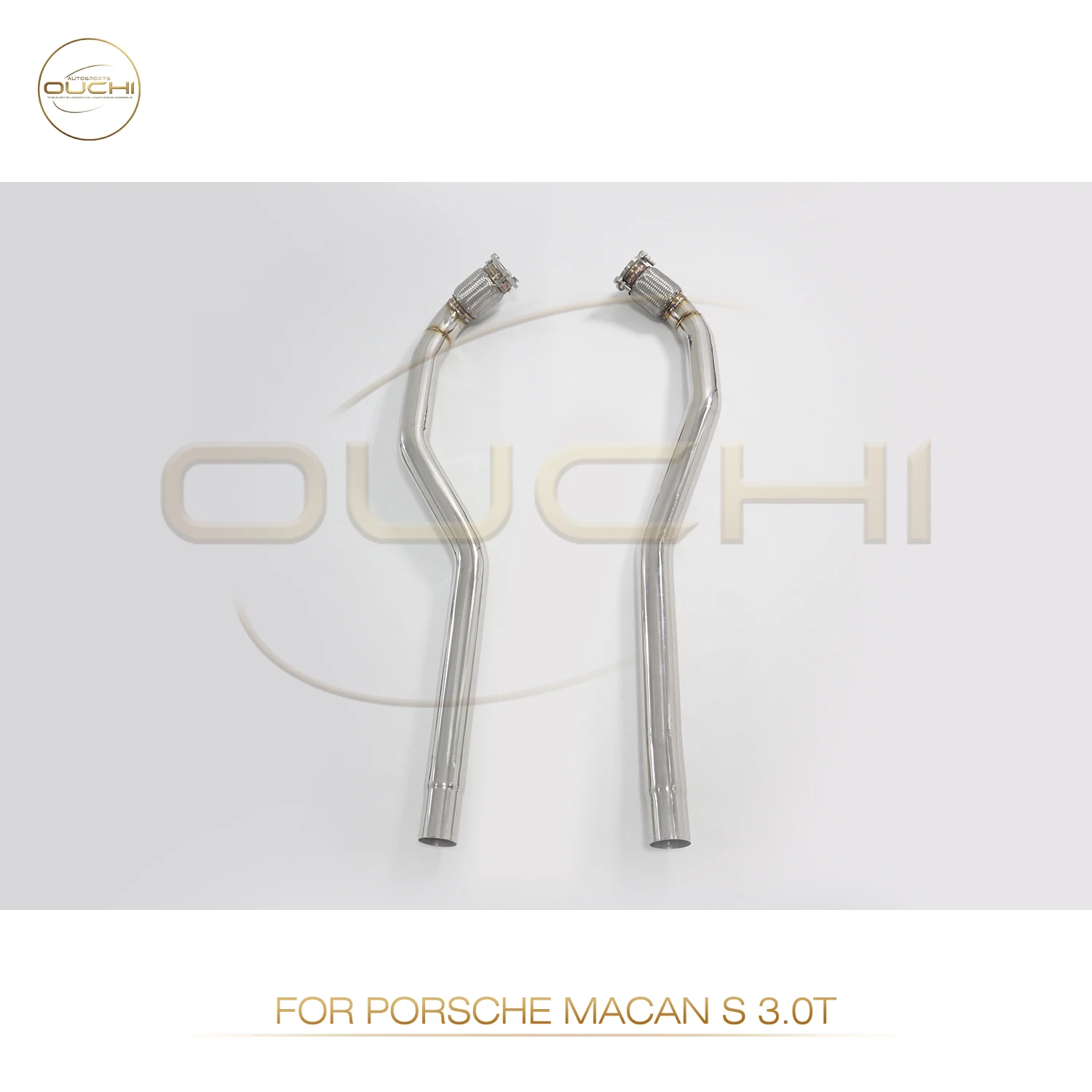 Fast shipping in 24 hours Resonant tube for Porsche Macan S 3.0T OUCHI stainless steels exhaust system Car Accessories