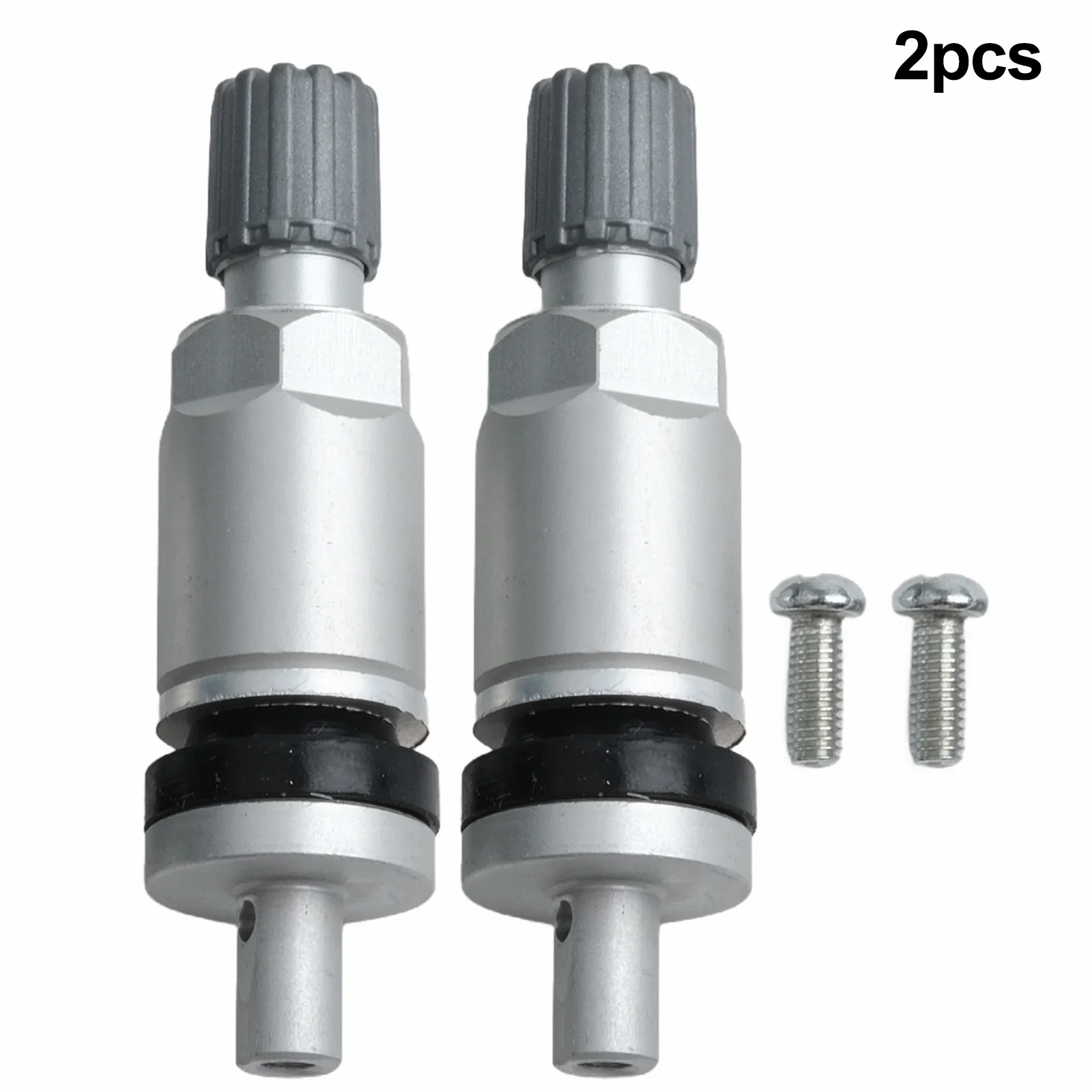 2pcs Aluminum Valve Stem Replacement Repair Kit Tire Valves Tubeless Valve For Tyre Pressure Monitoring Sensor Valve Stem