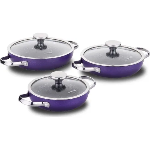 Korkmaz Zeta 6 Piece Lavender Omlet Set