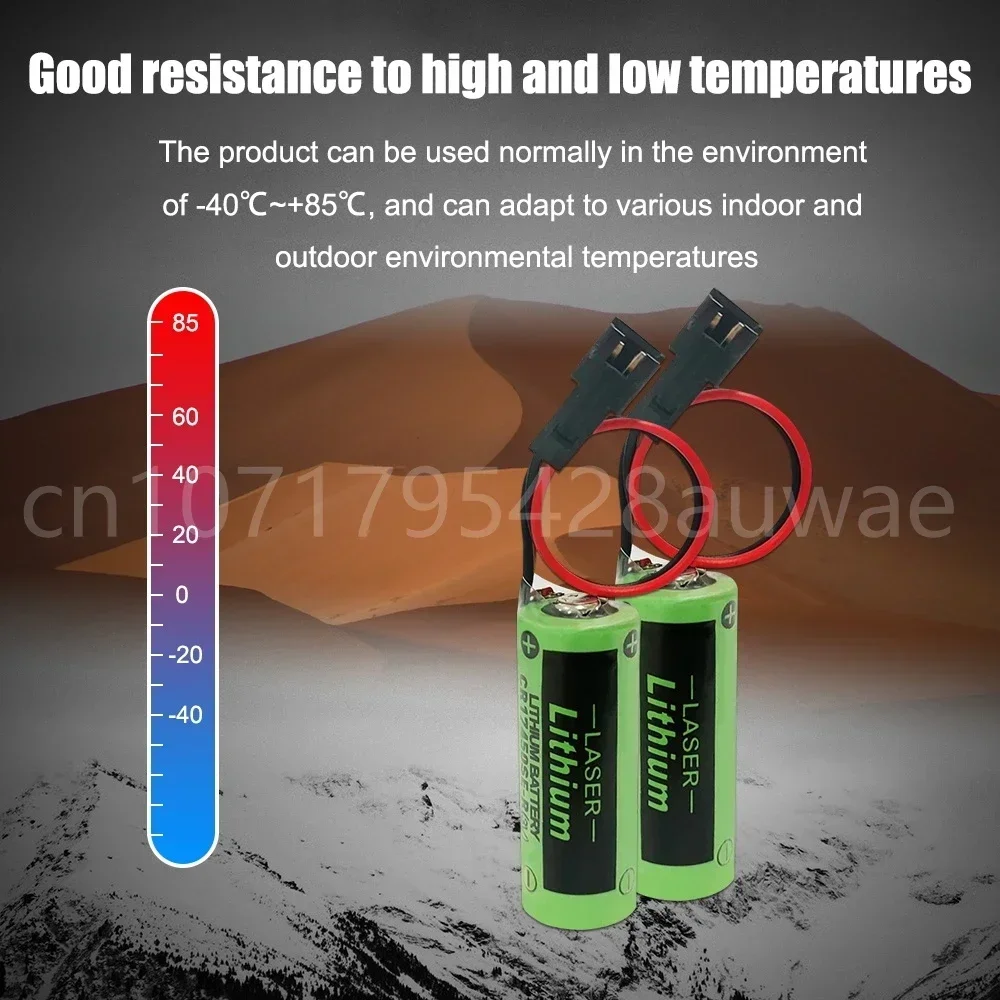 4 قطعة CR17450SE-R 3V 2500mAh CR17450 17450 بطارية ليثيوم A98L-0031-0012 A02B-0200 CR17450 مع المكونات السوداء