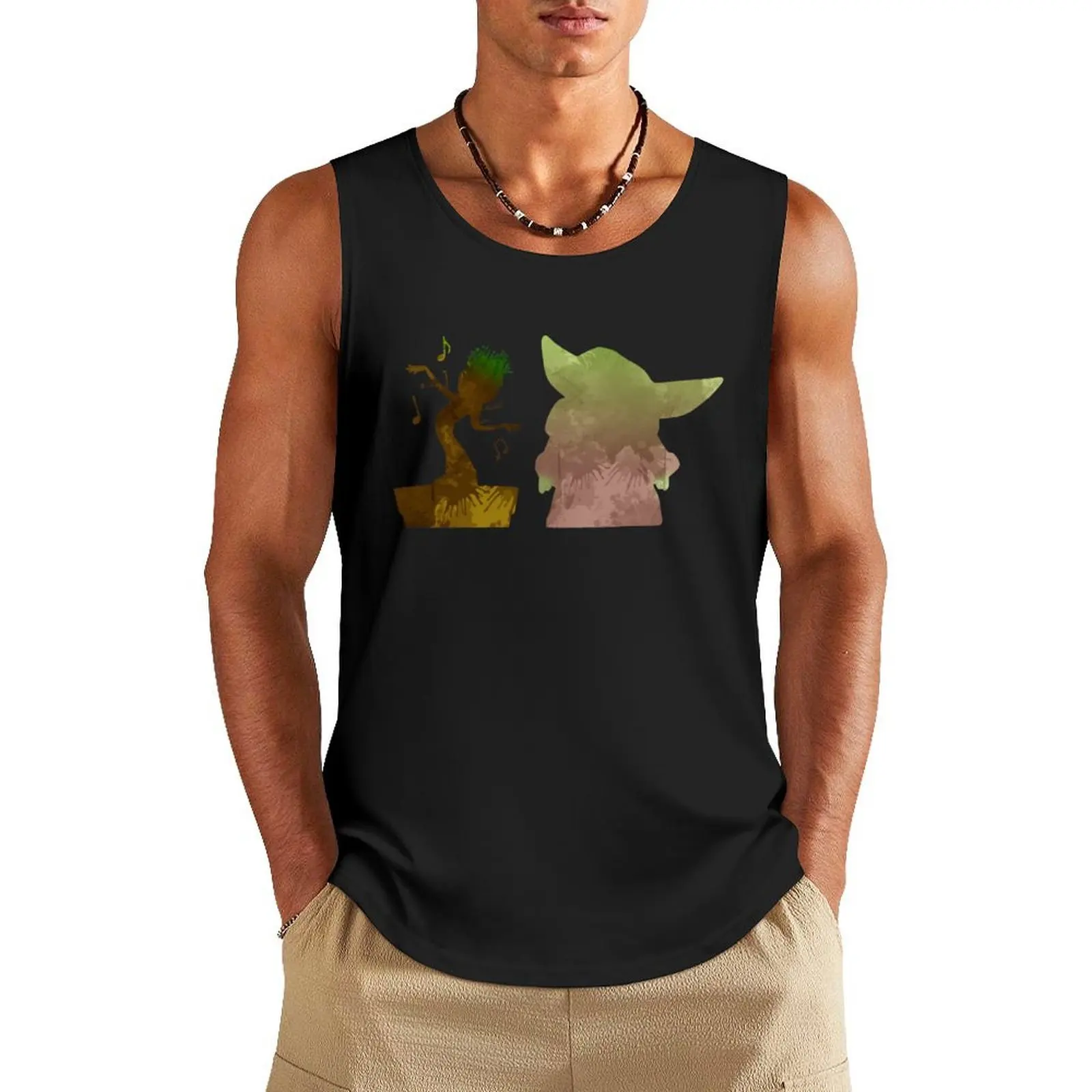

Babies Inspired Silhouette Tank Top Men's summer t-shirt gym clothes man fitness gym t shirt men
