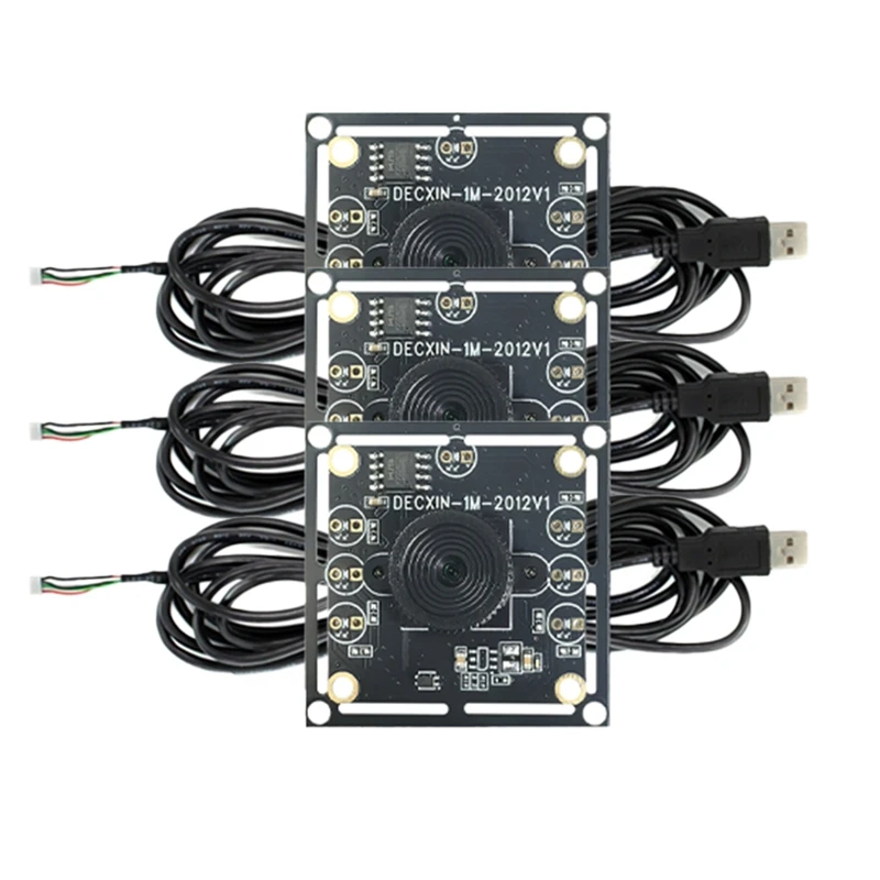 Afbc novo módulo de câmera de 100 graus, 5 peças 1mp ov9732 1280x720 usb driver livre foco manual, com cabo de 3 metros para winxp/7/8/10
