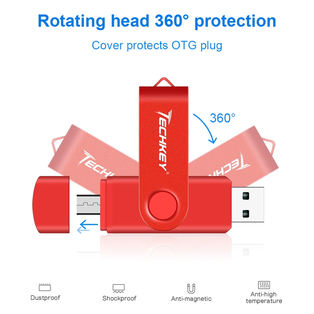 Unidad flash usb para teléfono inteligente, pen drive otg de 128gb, 64gb, 32gb, 16gb, 8gb, 4gb