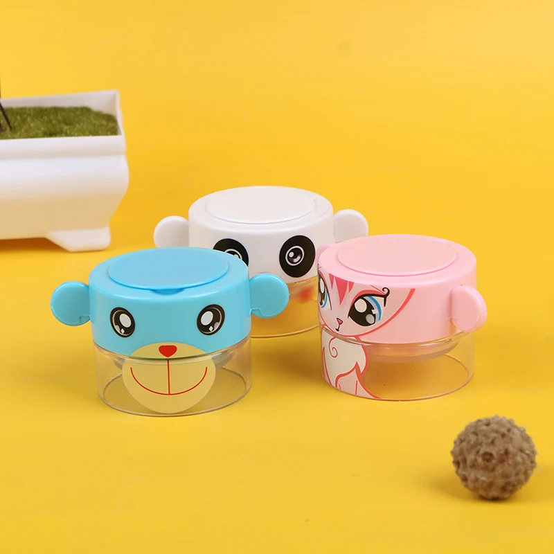 Cartoon Pill Cutter Pill Box Grinder For Children Portable Pills Organizer Cas