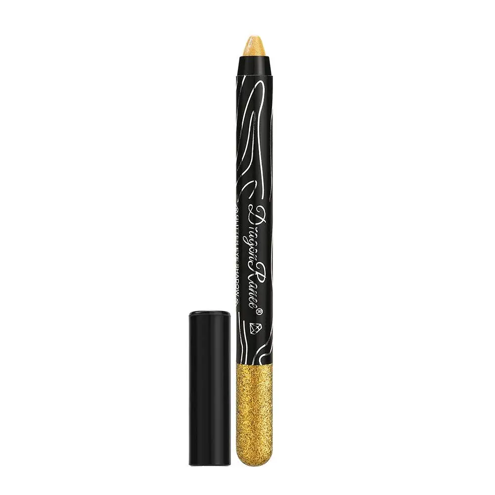 Women Waterproof Highlighter Eyeshadow Pencil Cosmetic Eyebrow Eyeliner Shadow Glitter Pen Eye Color Pencil Y6x3