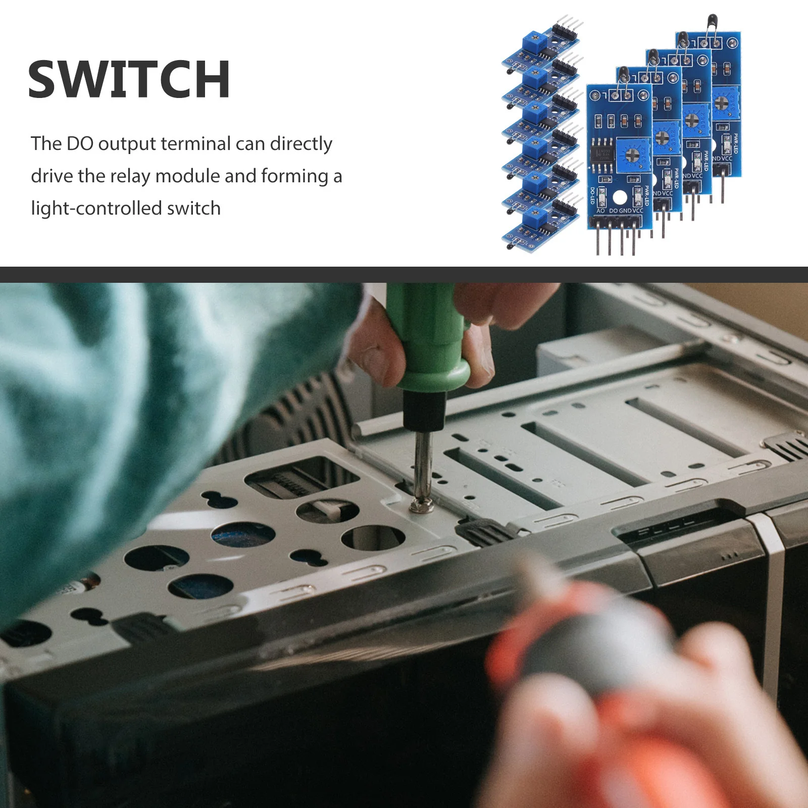 

10Pcs 4-Pin Temperature-Sensitive Sensor Modules with Strong Driving Ability Do Output for Environmental