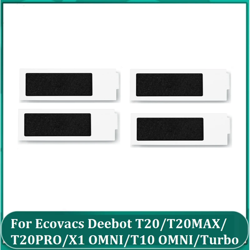 Filtros HEPA para Ecovacs Deebot T20/T20MAX/T20PRO/X1 OMNI/T10 Omni/Turbo Robot piezas de recambio de aspiradora