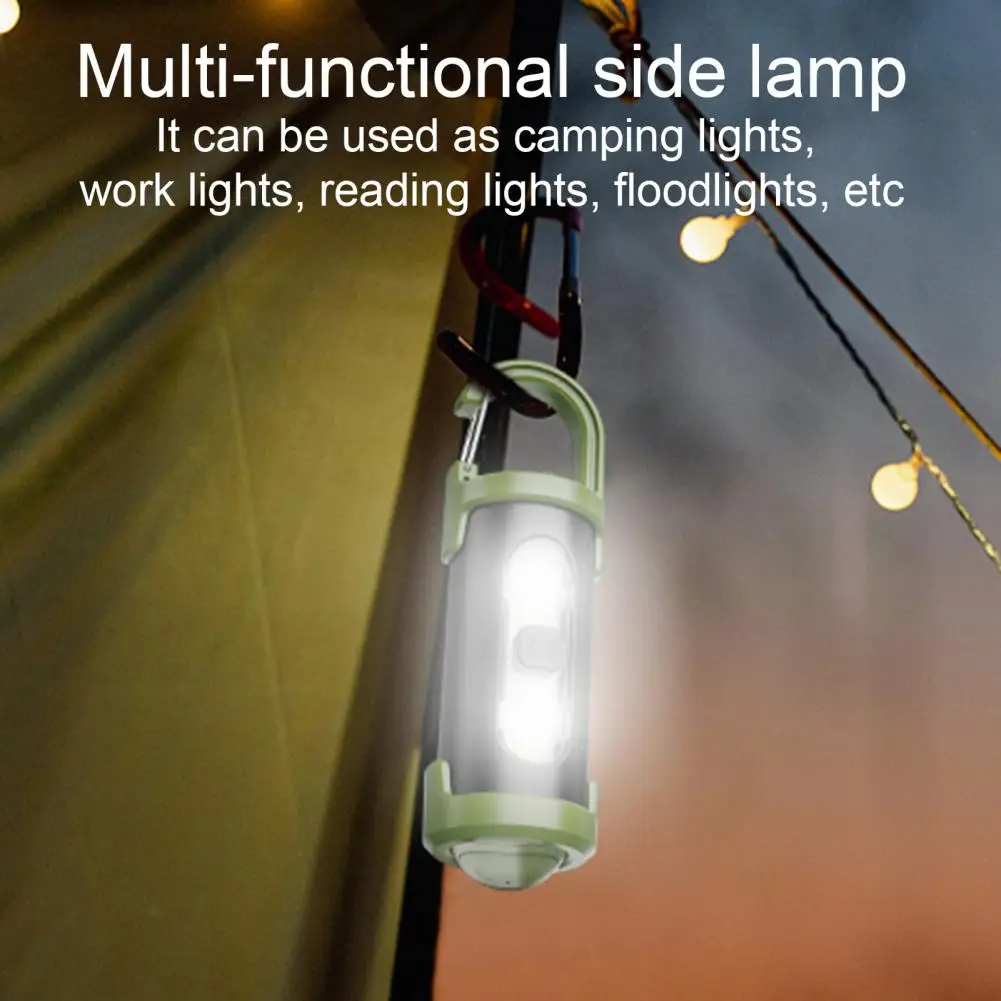 الأنشطة الخارجية مصباح يدوي صغير سلسلة المفاتيح مصباح يدوي محمول قابل لإعادة الشحن مع للخارجية في حالات الطوارئ