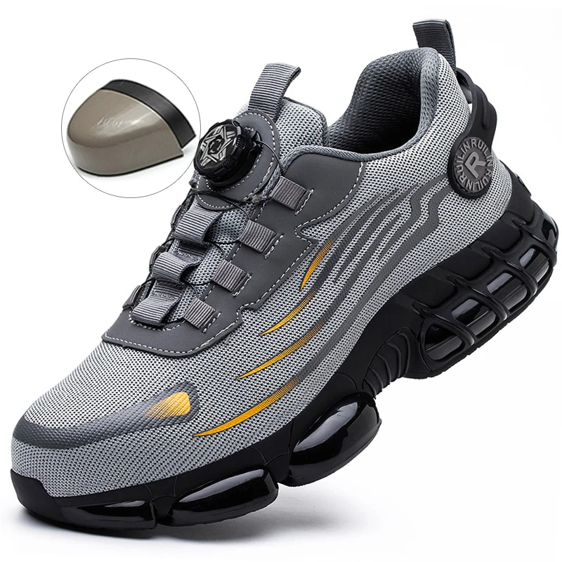 Onverwoestbare stalen neus beschermende veiligheidsschoenen antislip slijtvaste werkschoenen heren stoere comfortabele sneakers nieuw