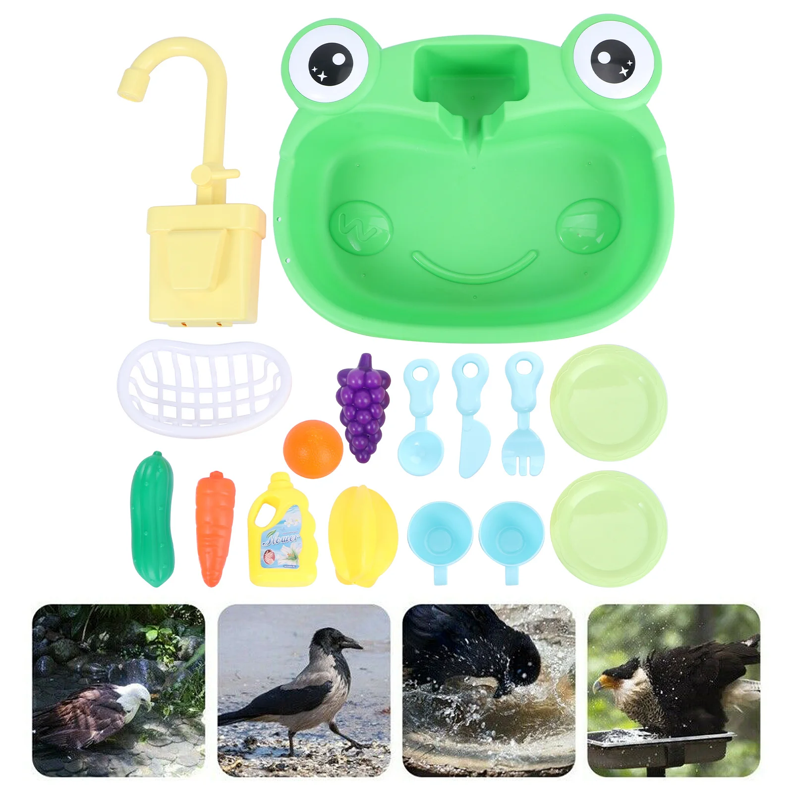 

1 Set Of Parrot Bath Tub Durable Portable For Home Outdoor Small Pets Safe Not Easy Rollover Relieves Boredom Bathtubs Bathing