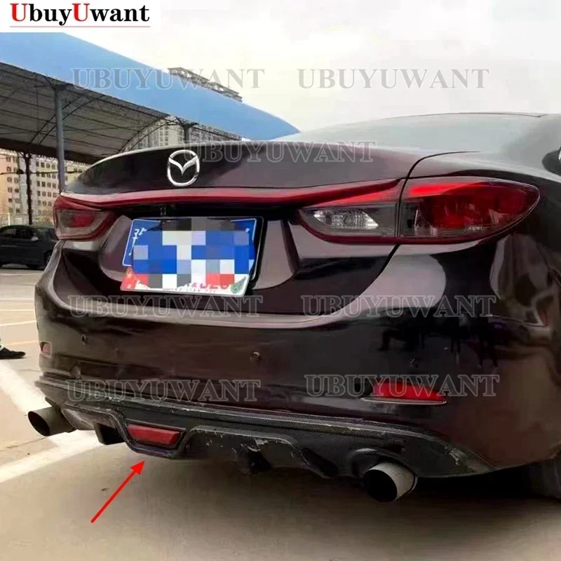 For Mazda 6 Atenza ABS Rear Bumper Diffuser  For 2014 2015 2016 2017 2018 Atenza Body Kit Bumper Rear Lip Rear Spoiler