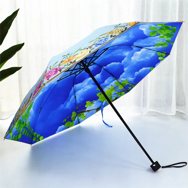 Women Umbrella Parasol Rain Visor Mini Uv Chinese Umbrella Automatic Small Windproof Luxury Aesthetic Upf50 Guarda Chuva Sun