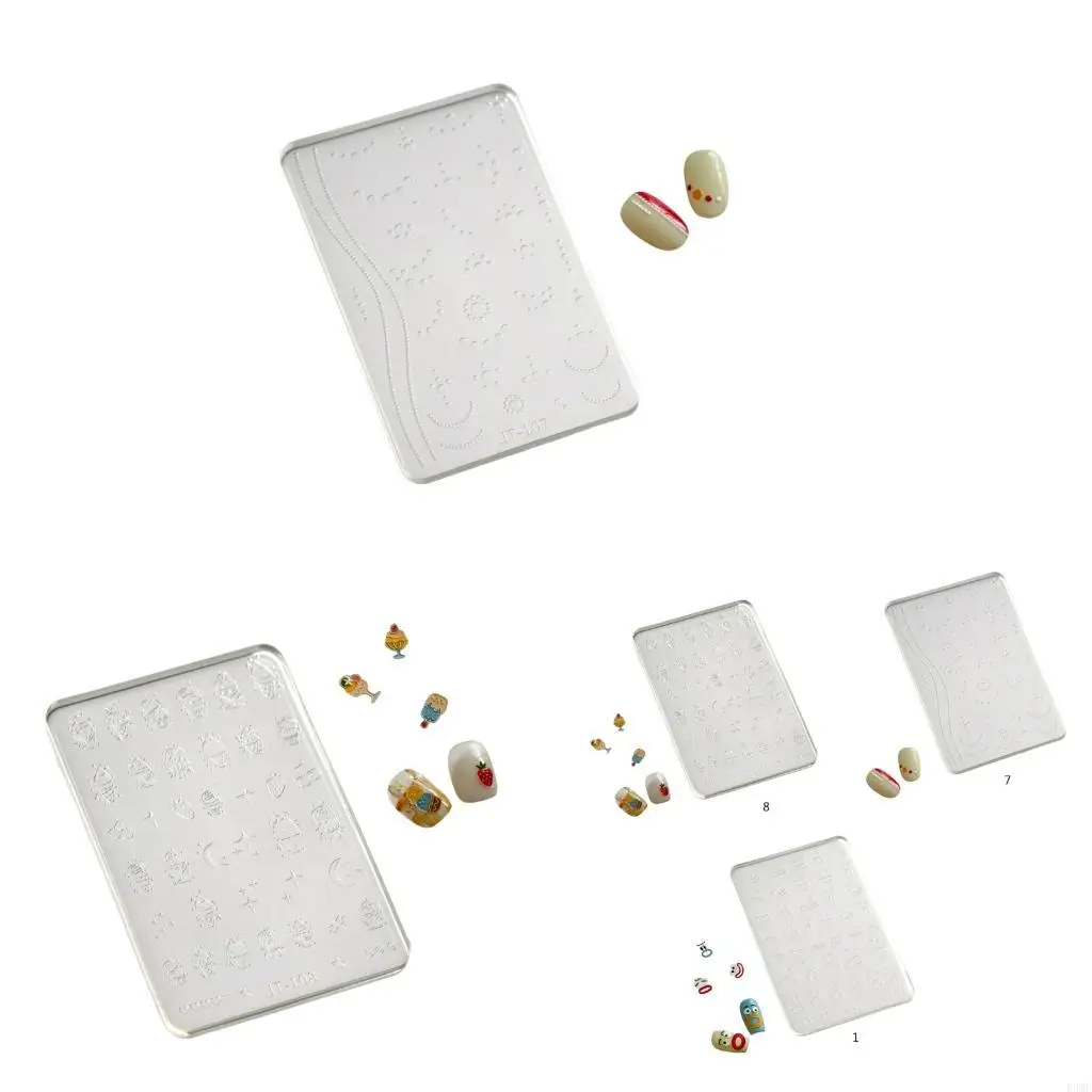 

R3MC многоразовый 40 г силиконовой плесень для ногтей шаблон мороженого с высокой прозрачностью