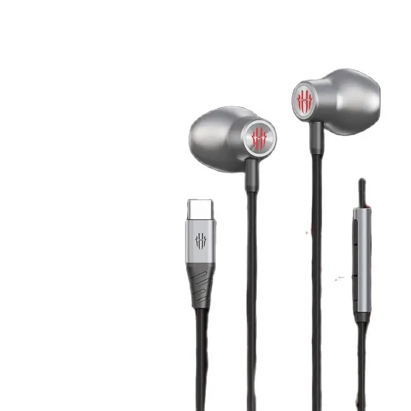 100% الأصلي ZTE النوبة RedMagic الألعاب سماعة نوع-C/3.5 مللي متر سماعات الأذن الأحمر ماجيك السلكية سماعة ل RedMagic 5G 5s