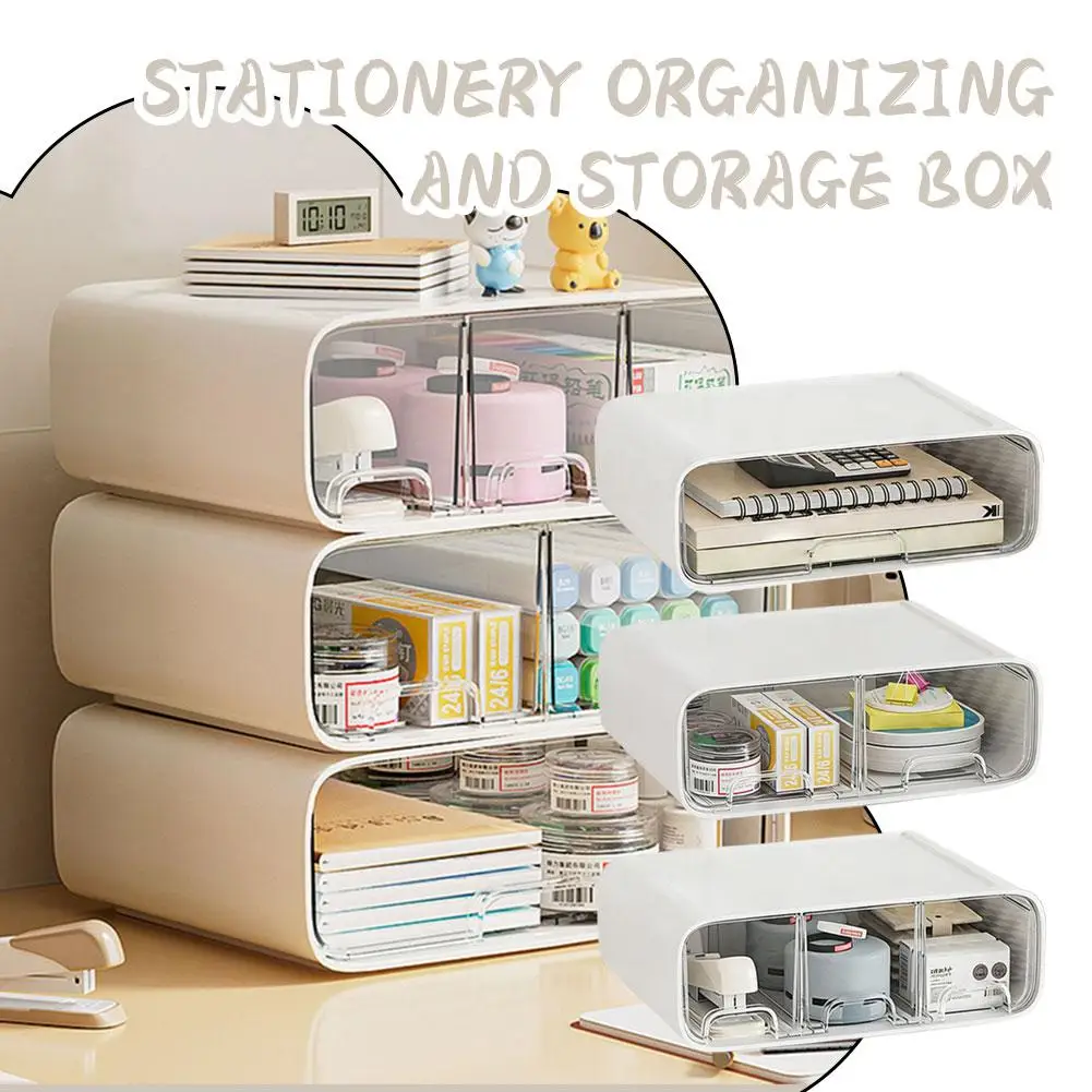 Schreibtisch-Aufbewahrungsbox, multifunktional, mit Lochplatte, Schublade, Büro-Schreibtisch-Organizer für Schreibwaren, Kunststoffbehälter für Zuhause und Büro