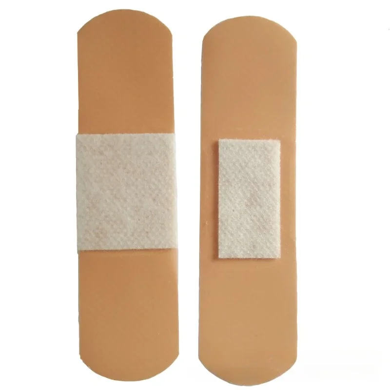 Impermeável PE Band Aid ferida fita de molho, Primeiros Socorros Tiras, Ataduras adesivas respiráveis, Woundplast Patch, 100pcs por conjunto