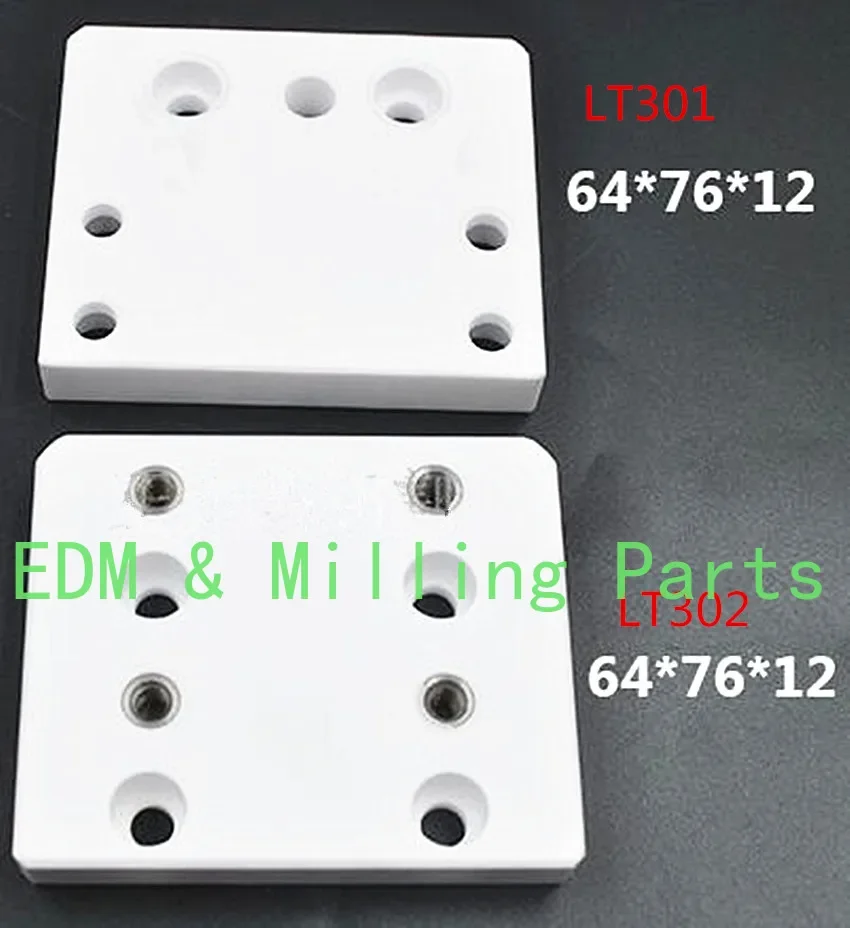 1PC/1Set Wire EDM LT301 LT302 Ceramic Isolator Plate 76x64x12mm For CNC ACCUTEX Machine Service