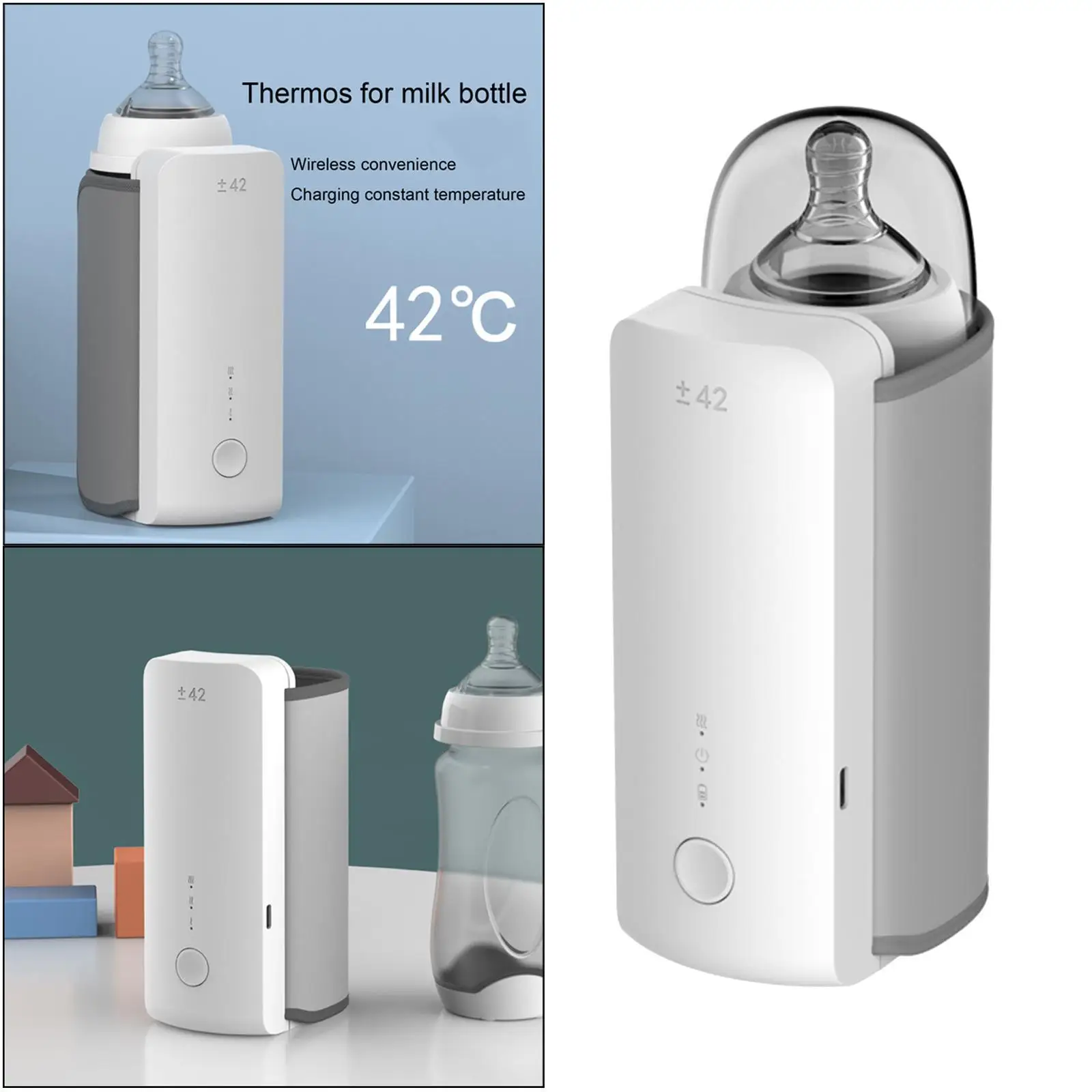 USB ชาร์จเครื่องทําความร้อนนมเด็กขวดอุ่น Intelligence Travel WARM Holder