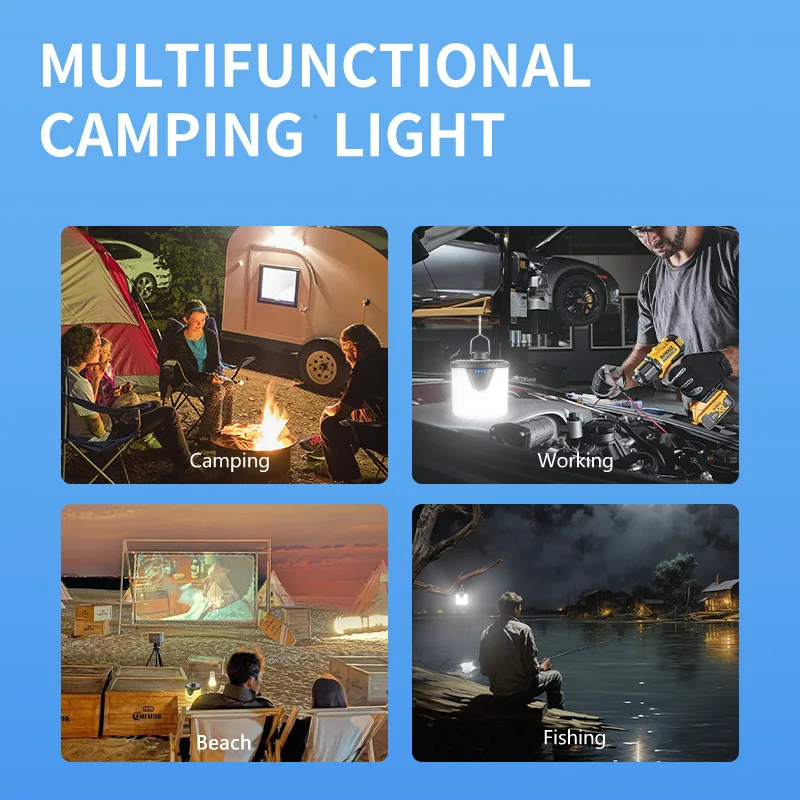Outdoor Solar Camping Light With Electronic Display Output Desk Lamp Outdoor Camping Bar Light Table Light Lantern