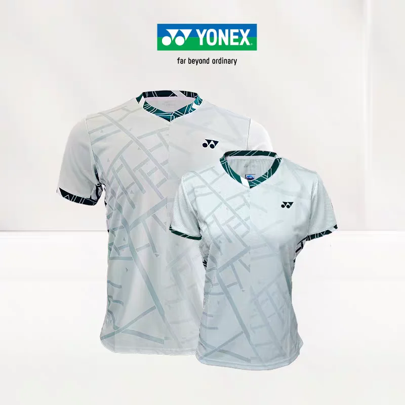 

Одежда для бадминтона YONEX, спортивная одежда унисекс для соревнований, дышащая и быстросохнущая, 1103525BCR