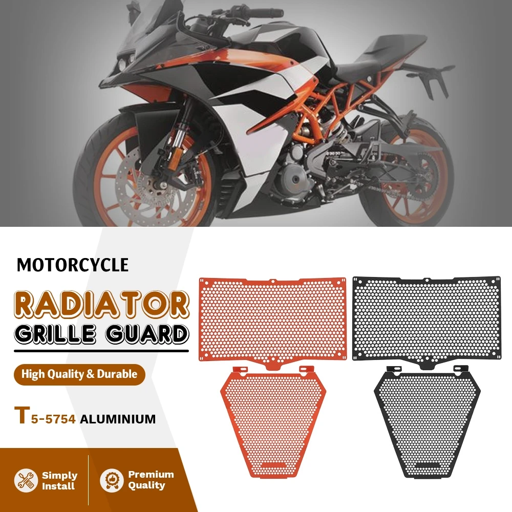 

FOR K-T-M RC125 RC200 RC390 2022 2023 2024 2025 RC 125 200 390 Motorcycle Radiator Guard Protector Grille Cover Oil Cooler Guard