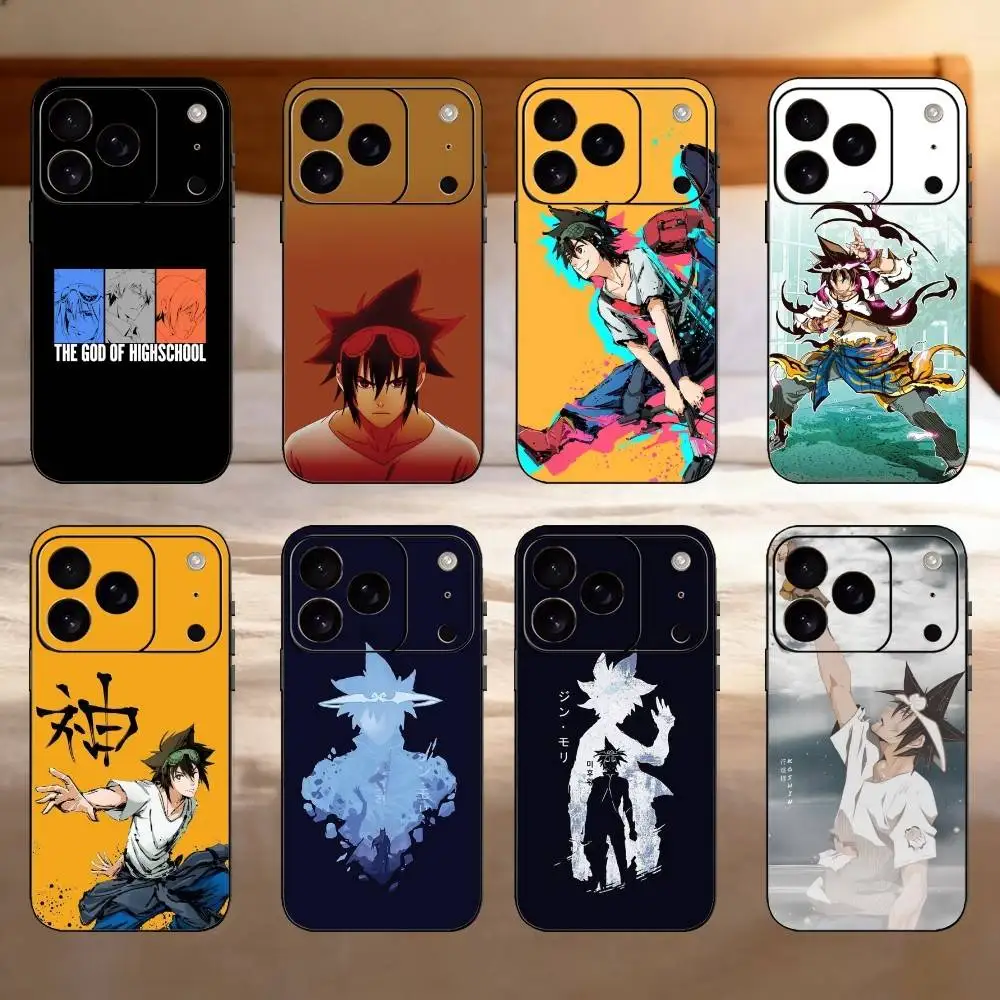 

The God Of High School Phone Case For iPhone 17,16,15,14,13,12,11 Plus,Pro Max,SE4Soft Silicone Black Cover