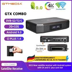 GTMEDIA GTX GT Combo 8K Amlogic S905X3 Android 9.0 Satellite Terrestrial +DVB-S2X/T/T2/C/C2 ATSC-T ISDB-T CA CI vs mecool kt1