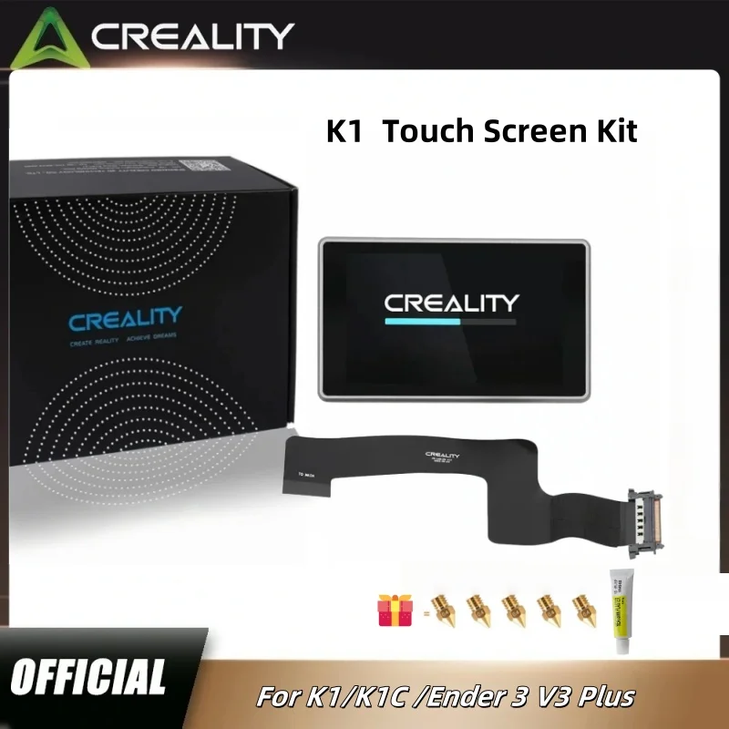 

Комплект сенсорного экрана Creality K1, 4,3-дюймовый полноцветный дисплей 480x400 с кабелем, часть 3D-принтера, оригинальная часть для K1/K1C/Ender 3 V3 Plus