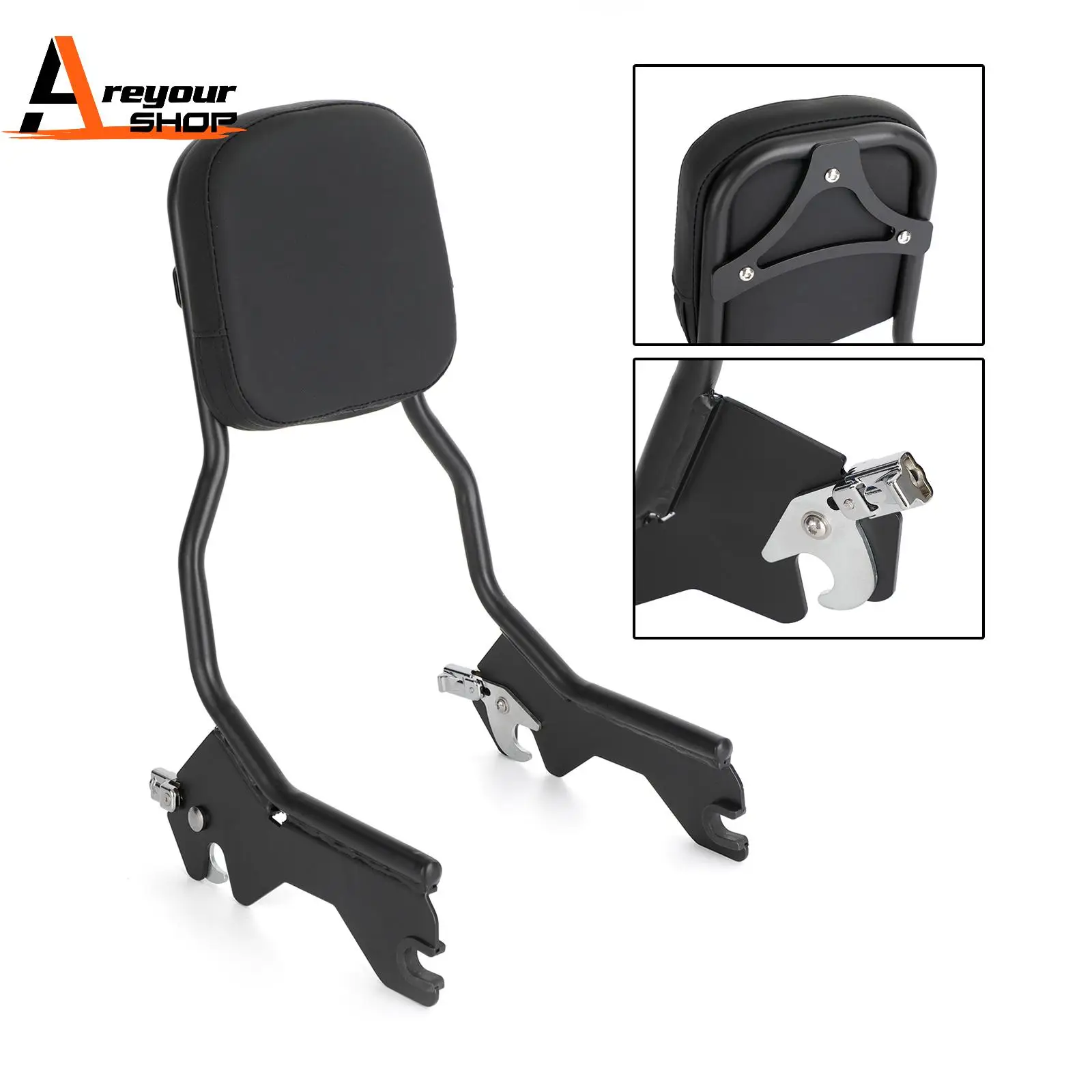 Passenger Backrest fit for Deluxe Heritage Classic Softail Slim FLSL 2018-2020