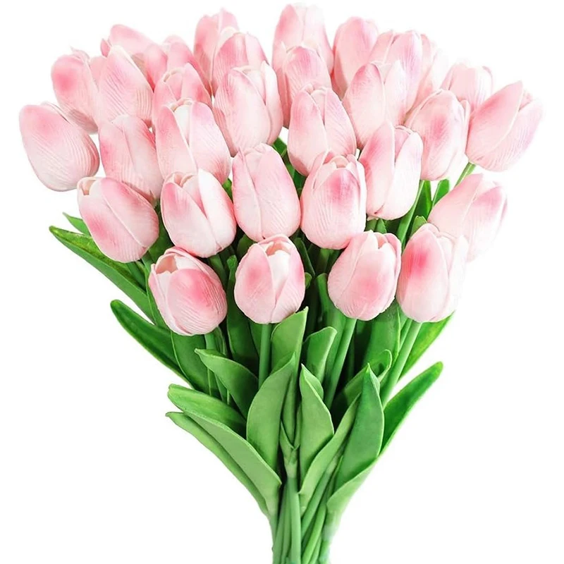 5/10 Stück künstliche Tulpenblumen, 33 cm, künstliche Blumen für Zuhause, Innendekoration, Hochzeit, Brautdekoration, DIY-Vasenzubehör – Detail 1